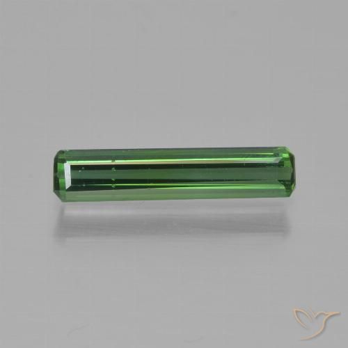 0.75ct 天然 ディープグリーン トルマリン, エメラルドカット, VVS