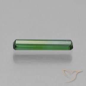0.75カラットの天然ディープグリーントルマリン、八角形 / エメラルドカット、VVS