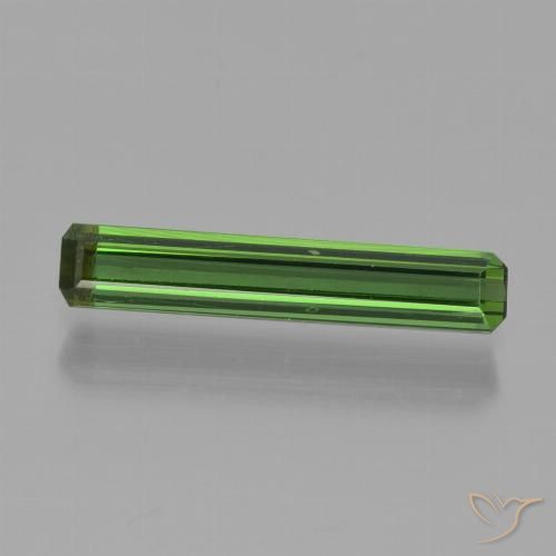 0.98ct 天然 ディープグリーン トルマリン, エメラルドカット, VVS