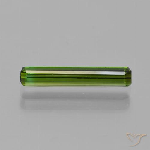 0.87ct 天然 アーシーグリーン トルマリン, エメラルドカット, VVS