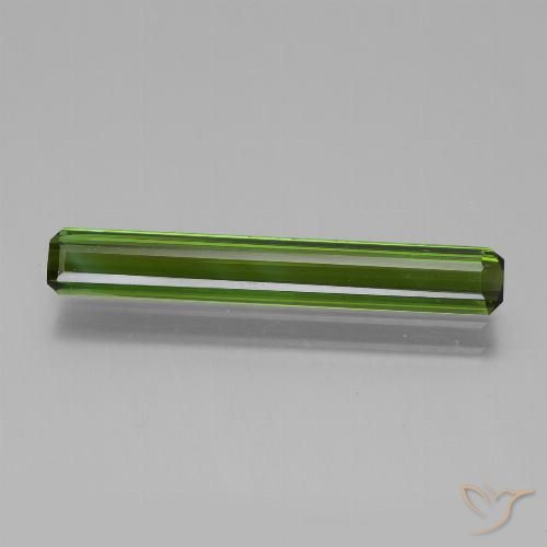 1.87ct 天然 フォレストグリーン トルマリン, エメラルドカット, VVS