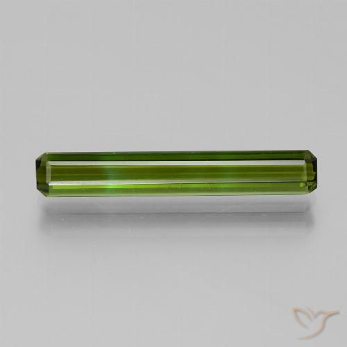 2.47 ct ルース グリーン トルマリン、22.6 x 3.6 mm 八角形カット、タンザニア産, Photo A