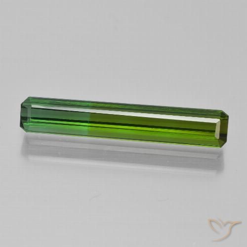 1.66ct 天然 ダークグリーン トルマリン, エメラルドカット, VS