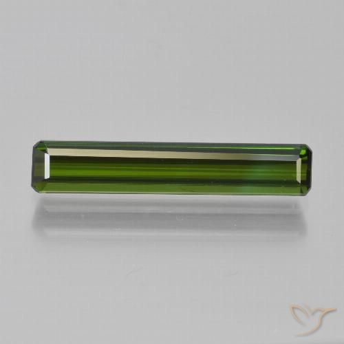 1.79ct 天然 濃いフォレストグリーン トルマリン, エメラルドカット, VVS