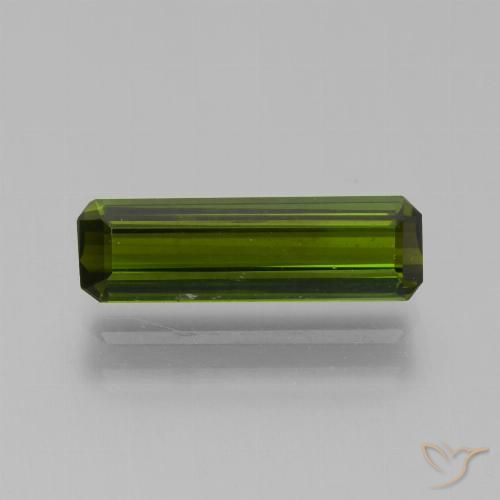 1.49ct 天然 ディープグリーン トルマリン, エメラルドカット, VVS-VS