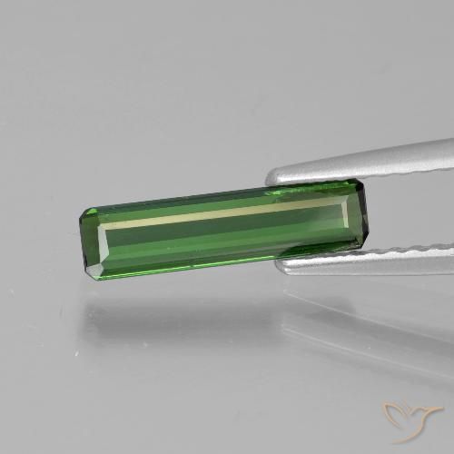 0.77ct 天然 フォレストグリーン トルマリン, エメラルドカット, VVS-VS