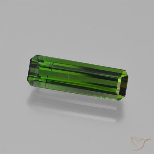 1.38ct 天然 フォレストグリーン トルマリン, エメラルドカット, VS-SI