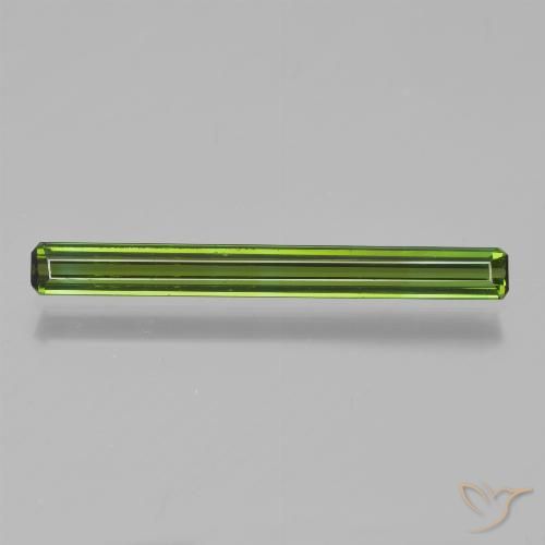 1.14ct 天然 ミディアムグリーン トルマリン, エメラルドカット, VVS-VS