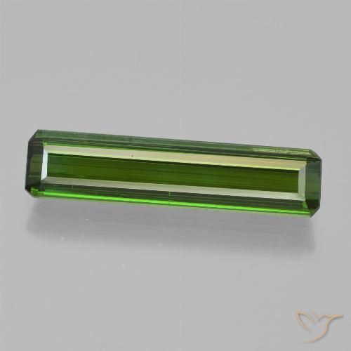 2.44ct 天然 ダークグリーン トルマリン, エメラルドカット, VS