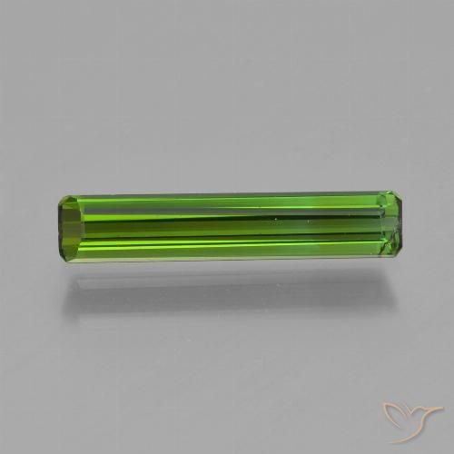 0.88ct 天然 ミディアムグリーン トルマリン, 八角形 / エメラルドカット, VS, Photo A