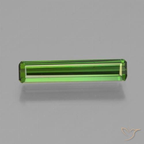 1.03ct 天然 ミディアムグリーン トルマリン, エメラルドカット, VVS