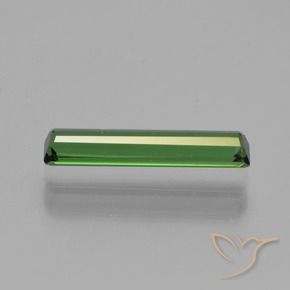 0.94カラットの天然ディープグリーントルマリン、八角形 / エメラルドカット、VVS-VS