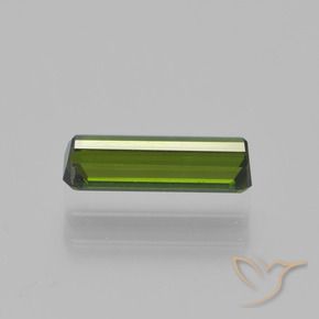 0.90カラットの天然アーシーグリーントルマリン、八角形 / エメラルドカット、VVS
