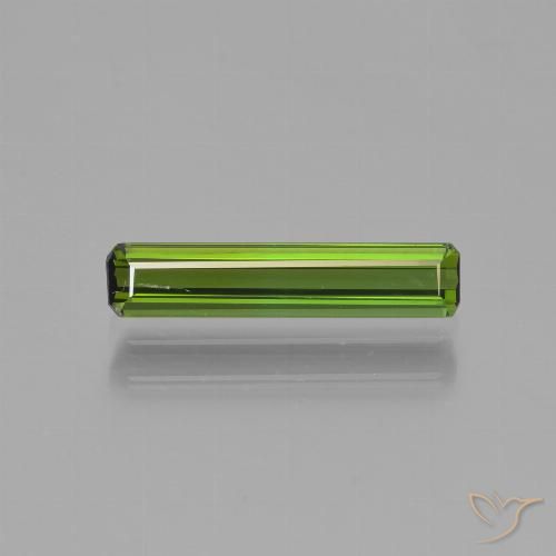 1.01ct 天然 ライブリーグリーン トルマリン, エメラルドカット, VVS-VS