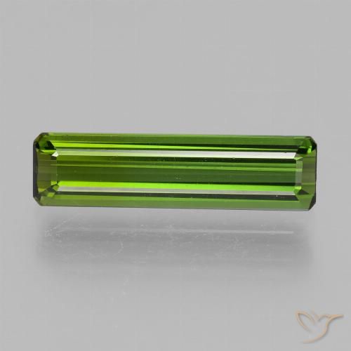 1.72ct 天然 ミディアムグリーン トルマリン, エメラルドカット, VVS-VS