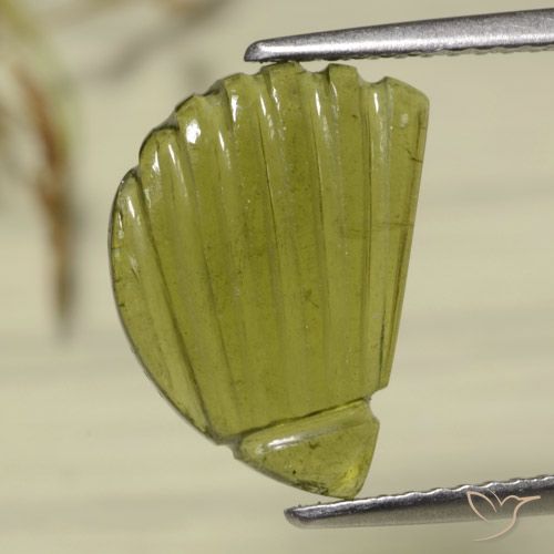3.33ct 天然 ウォームフォレストグリーン トルマリン, ファンシー, 半透明