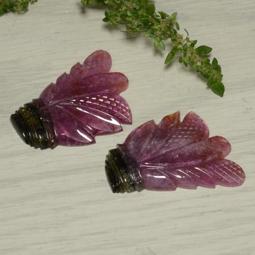 Shop natural 65.90ct バイカラー トルマリン gems, フラワーカット, from モザンビーグ at GemSelect. In stock, global shipping!