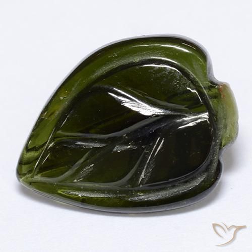 3.63ct 天然 ディープグリーン トルマリン, ファンシー, 半透明