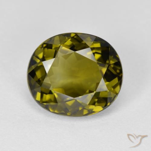 3.47ct 天然 ディープグリーン トルマリン, 楕円形, VVS-VS