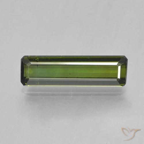 1.41ct 天然 フォレストグリーン トルマリン, エメラルドカット, VVS-VS