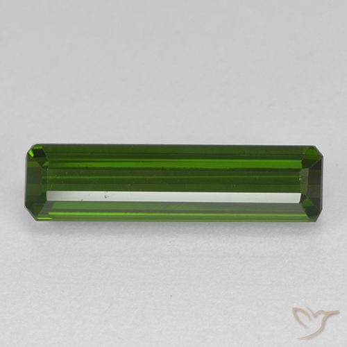 2.16ct 天然 フォレストグリーン トルマリン, エメラルドカット, VVS