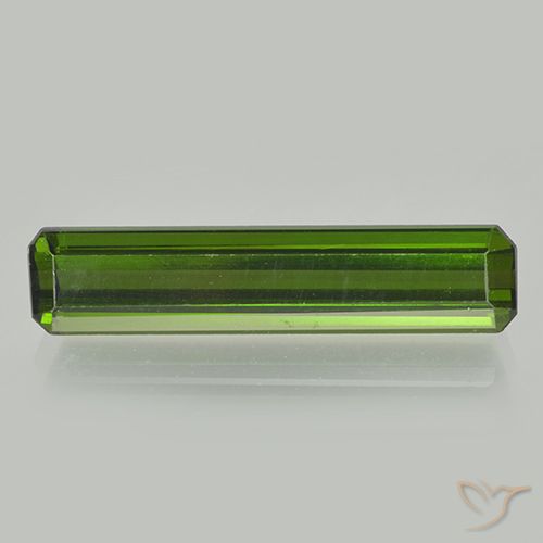 2.02ct 天然 ダークグリーン トルマリン, 八角形 / エメラルドカット, VVS-VS, Photo A