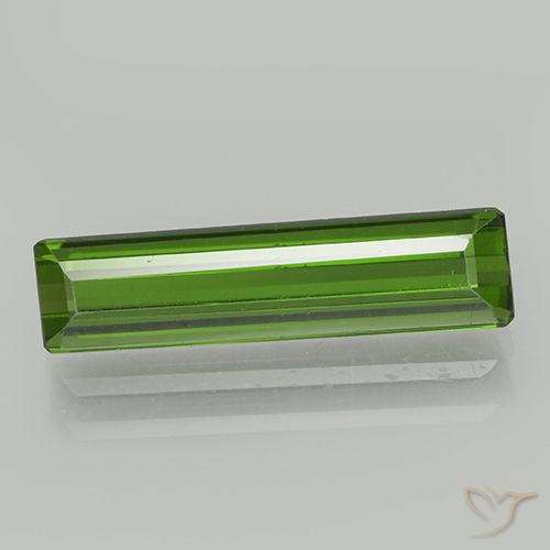 1.93ct 天然 ダークグリーン トルマリン, エメラルドカット, VVS-VS