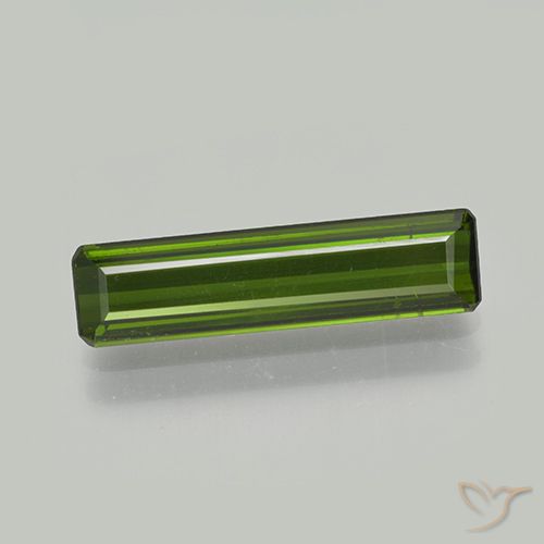 1.74ct 天然 アーシーグリーン トルマリン, エメラルドカット, VVS-VS