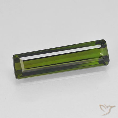 1.59ct 天然 ディープグリーン トルマリン, エメラルドカット, VS