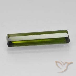 1.59カラットの天然ディープグリーントルマリン、八角形 / エメラルドカット、VS
