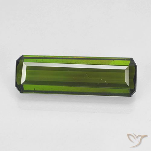 2.18ct 天然 海藻グリーン トルマリン, エメラルドカット, VVS-VS