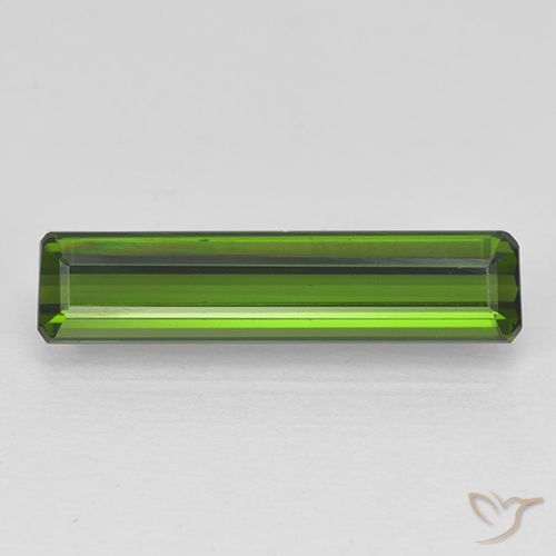 2.09ct 天然 海藻グリーン トルマリン, エメラルドカット, VVS-VS