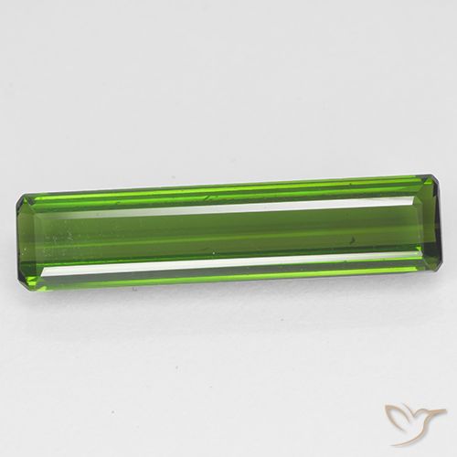 2.71ct 天然 ダークグリーン トルマリン, エメラルドカット, VVS-VS