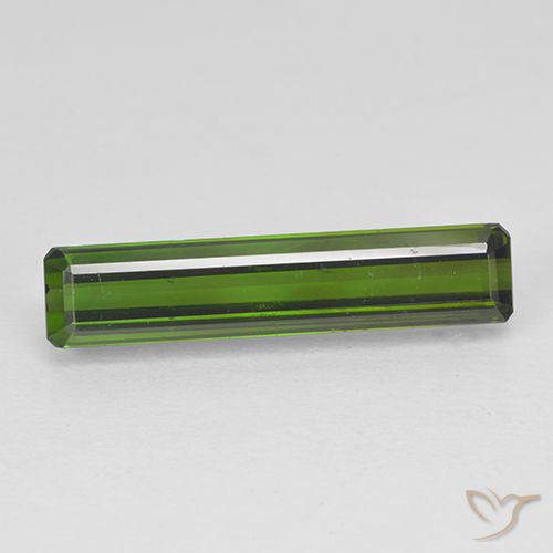 2.47ct 天然 ダークグリーン トルマリン, エメラルドカット, VVS-VS