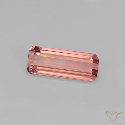 0.93ct 天然 赤みがかったピンク トルマリン, エメラルドカット, VVS-VS
