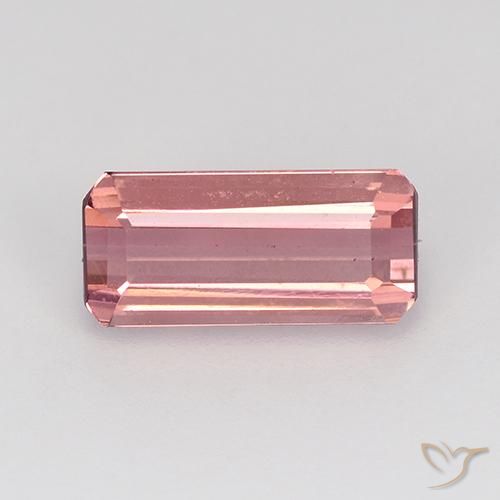 1.65ct 天然 バブルガムピンク トルマリン, エメラルドカット, VVS-VS