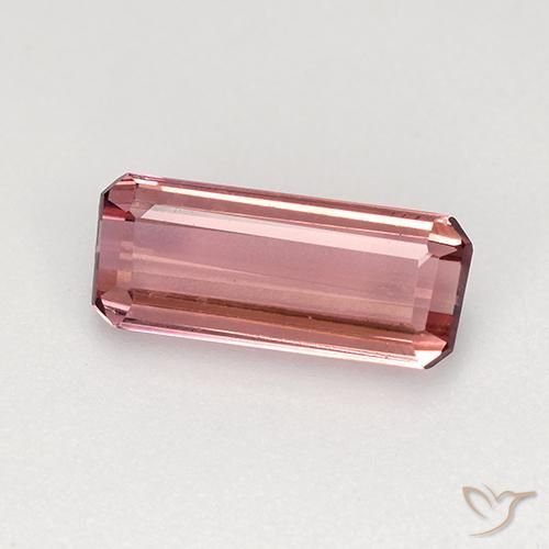 1.26ct 天然 フルーツパンチレッド トルマリン, エメラルドカット, VVS