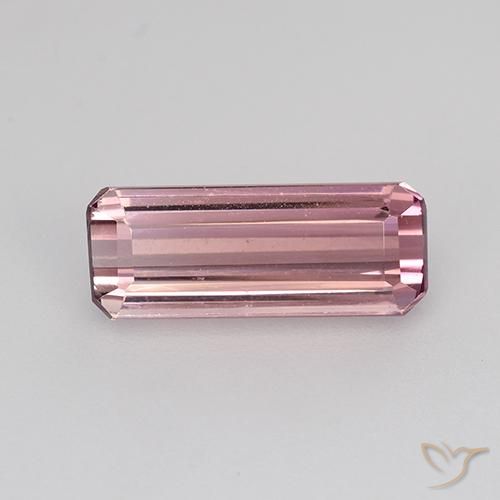 1.63ct 天然 パープルピンク トルマリン, エメラルドカット, VVS