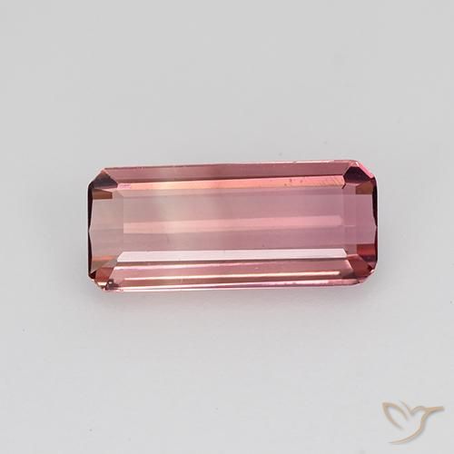 1.18ct 天然 ミディアムピンク トルマリン, エメラルドカット, VVS