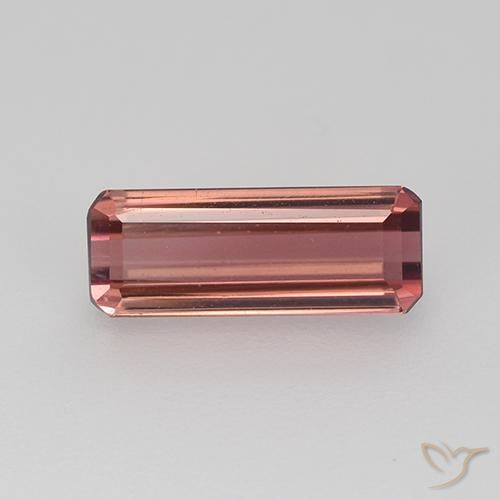 1.56ct 天然 赤みがかったピンク トルマリン, エメラルドカット, VVS