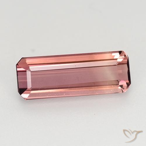 1.65ct 天然 ディープピンク トルマリン, エメラルドカット, VVS