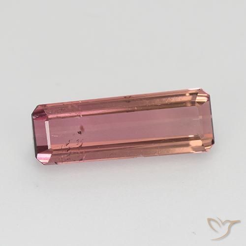 1.62ct 天然 オレンジピンク トルマリン, エメラルドカット, VS-SI