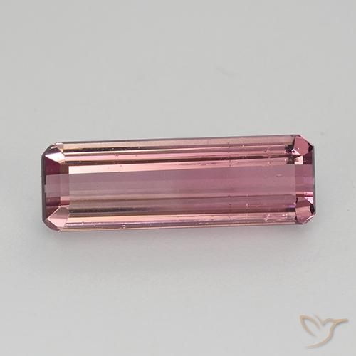 1.70ct 天然 赤みがかったピンク トルマリン, エメラルドカット, VS