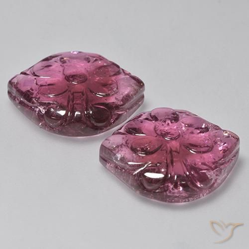 Shop natural 24.38ct 赤みがかったパープル トルマリン gems, フラワーカット, from モザンビーグ at GemSelect. In stock, global shipping!