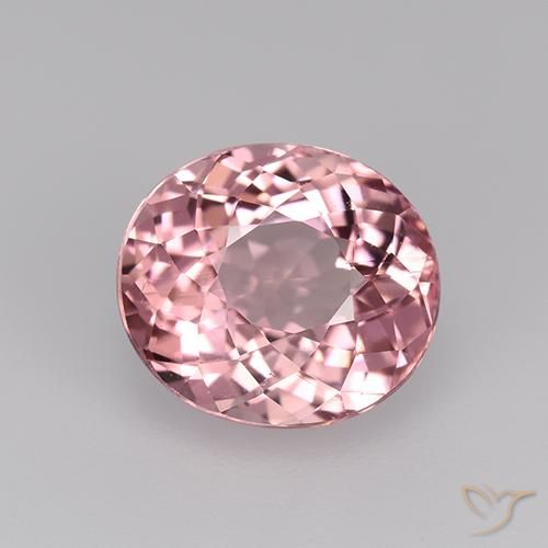 2.18ct 天然 薄いピンクのバブルガム トルマリン, 楕円形, VVS-VS
