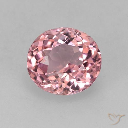 1.35ct 天然 薄いピンクのバブルガム トルマリン, 楕円形, VS