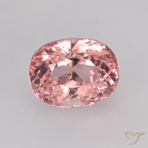 1.76ct 天然 オレンジピンク トルマリン, 楕円形, VS