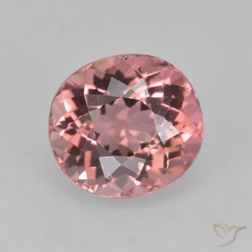 1.53ct 天然 ライトピンク トルマリン, 楕円形, VVS
