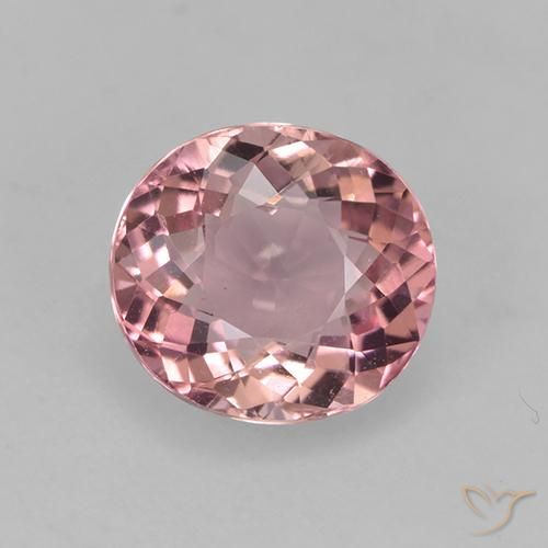 1.45ct 天然 ライトピンク トルマリン, 楕円形, VVS-VS