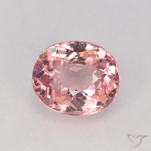 1.51ct 天然 ライトピンク トルマリン, 楕円形, VVS-VS